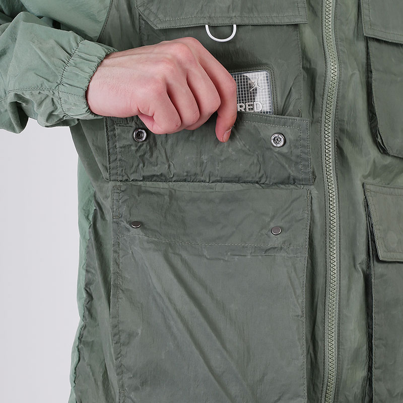 мужская зеленая куртка Jordan 23 Engineered Full-Zip Jacket CK8935-313 - цена, описание, фото 4